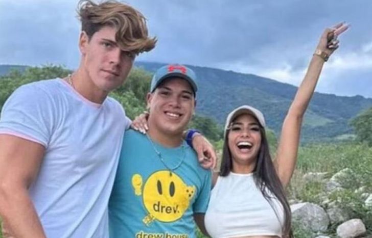 Marcos Ginocchio con Thiago Medina y Daniel Celis.