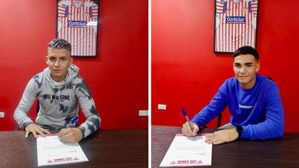 dos juveniles de los andes firmaron su primer contrato
