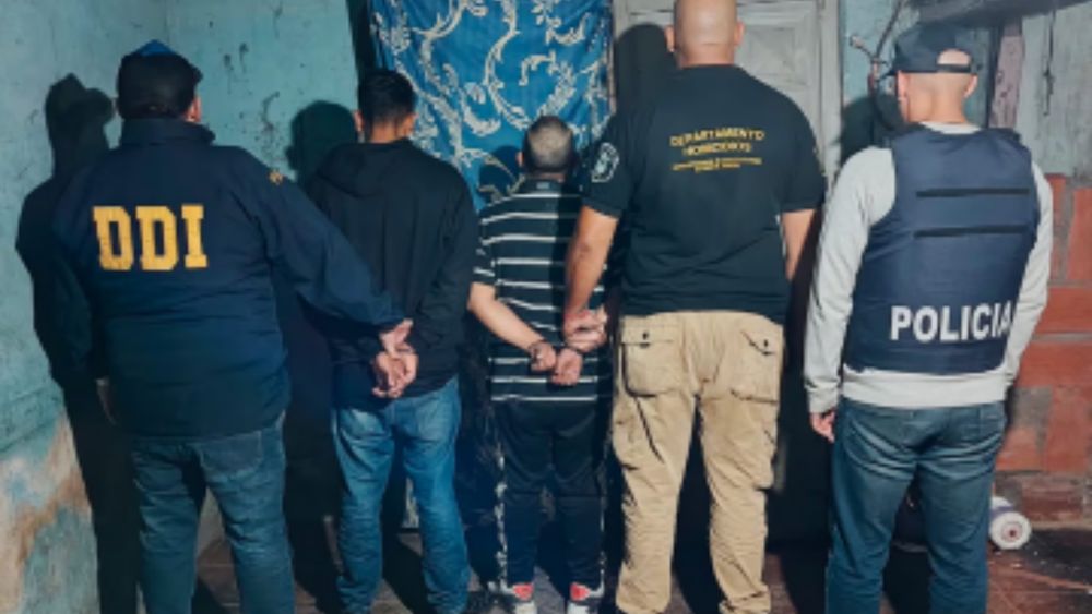 Los detenidos por el crimen en Temperley. Los detenidos por el crimen en Temperley.