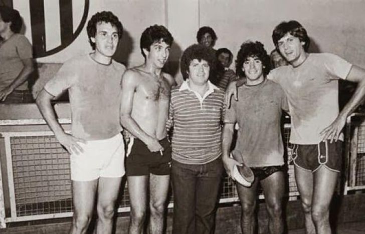 Con Diego Mradona y Ricardo Darín.