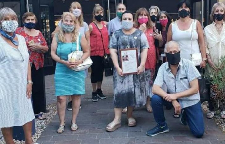 En uno de los encuentros de los socios en pandemia.