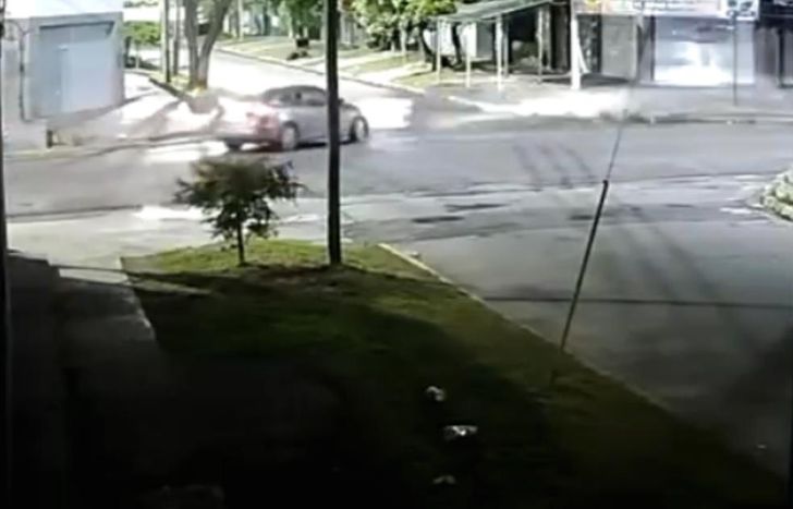 El impacto quedó registrado en imágenes.