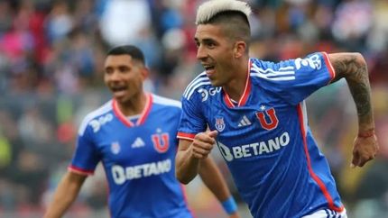 Leandro Fernández, en la U de Chile. Leandro Fernández, en la U de Chile.