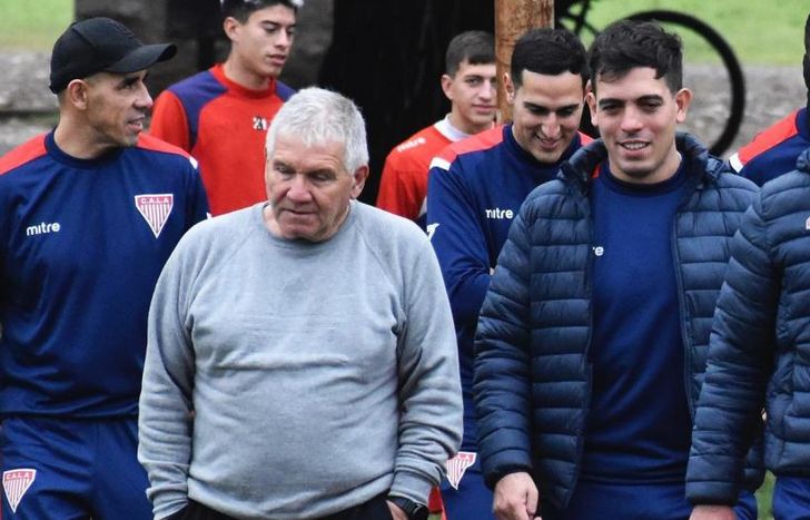 La dupla técnica, en el entrenamiento junto a Nene Díaz.