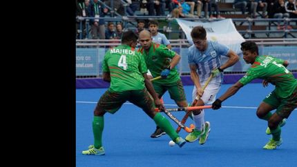 El jugador de Lomas convirtió y jugó un buen partido ante Bangladesh.