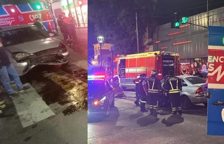 El violento choque ocurrió en el límite de Banfield y Lomas.