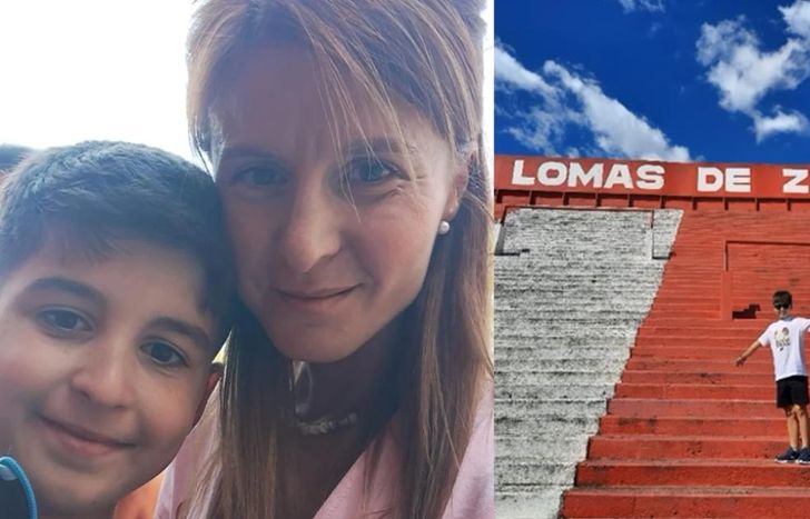 Natalia y su hijo Joaquín.