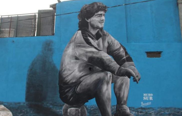 Mural de Diego en el barrio La Cava.