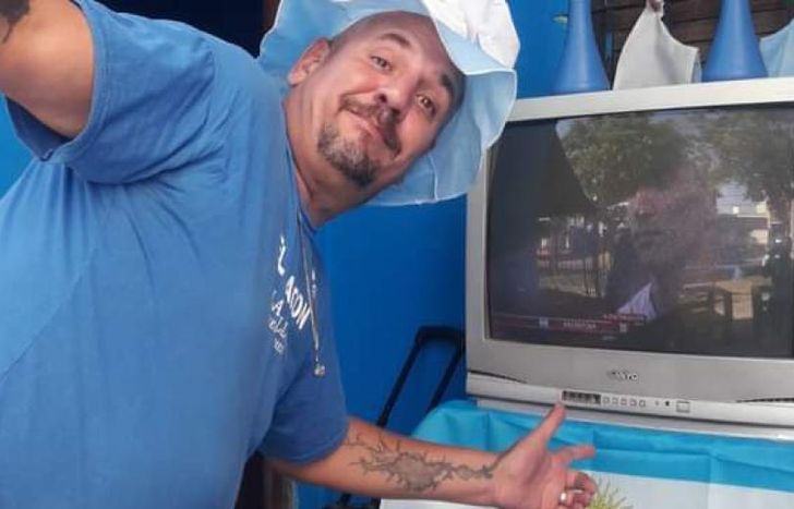Leonardo y una iniciativa que llamó la atención en su barrio. Hoy la volverá a repetir.