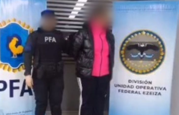 La mujer detenida en Lomas de Zamora.