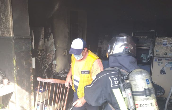 El incendio provocó importantes daños.