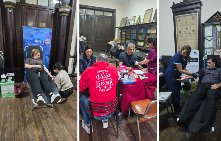 El Rotary Club Lomas Este organiza en conjunto una nueva colecta de sangre para los pacientes del Gandufo.