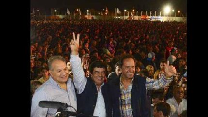 La Matanza.16/05/15- El gobernador Daniel Scioli presentó hoy en La Matanza, el Rockea BA, el festival de música y deportes extremos más grande del país, acompañado por el intendente local, Fernando Espinoza.Prensa Gobernación