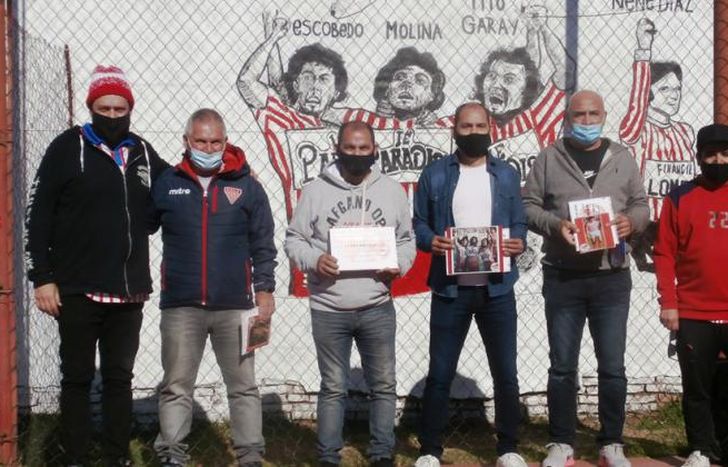 Los ídolos Milrayitas quedaron inmortalizados en las paredes.