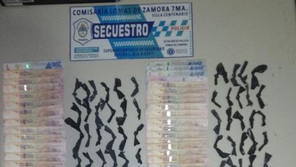 Lo incautado.