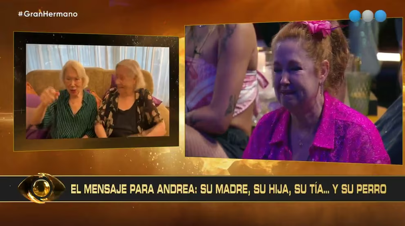 Andrea del Boca, emocionada. 