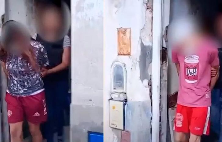 El momento de las detenciones.