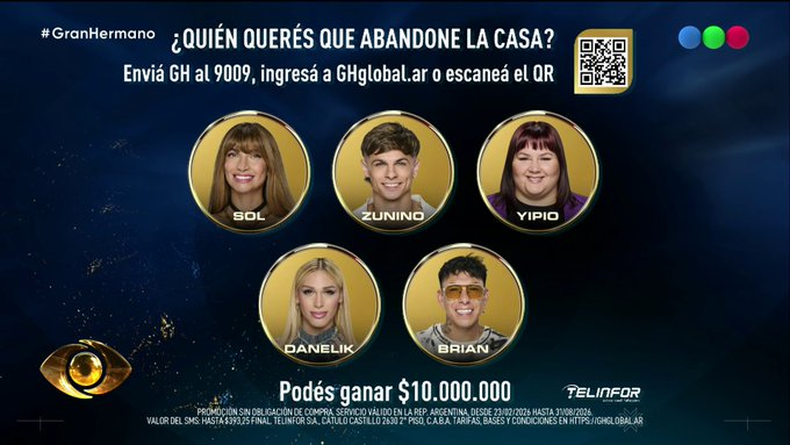 La placa de Gran Hermano. 