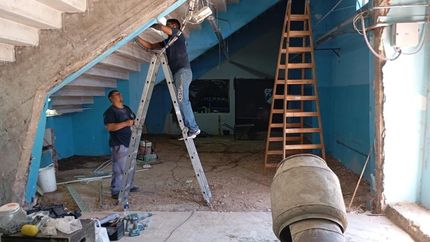 con varias obras, temperley embellece sus instalaciones