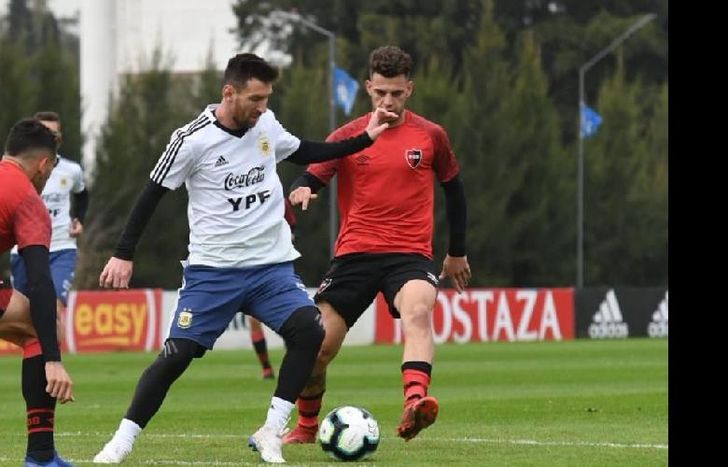 Messi anotó por duplicado en el amistoso.