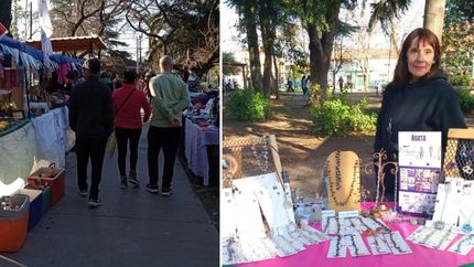 Las ferias de Temperley Tiene Memoria suelen realizarse semanalmente en la Plaza Colón.