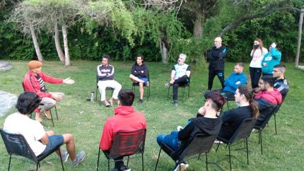 Látigo Coggi en su encuentro en San Vicente.