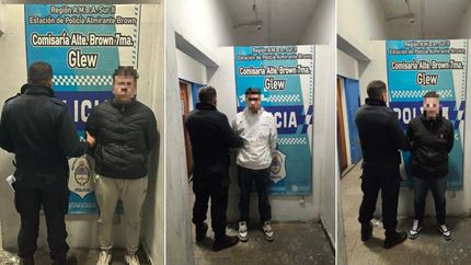 La Policía realizó un rápido operativo en busca de los sospechosos.