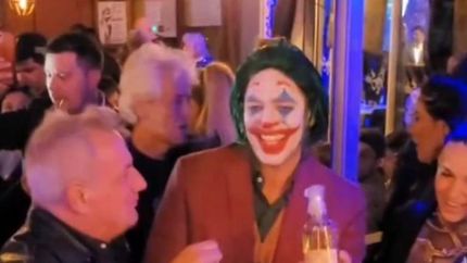 Matías Alé como el Joker.
