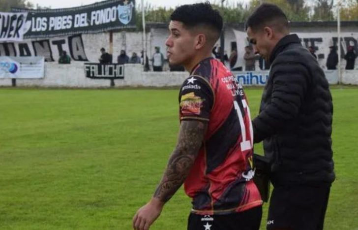 Lucas Carballo, al momento de regresar a las canchas.
