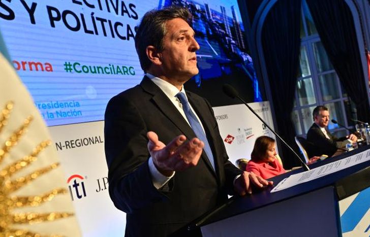 Massa, en el evento del Consejo de las Américas.