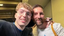 Davoo Xeneize y Lionel Messi.&nbsp;