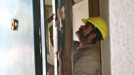 Obras en el Barrio Pami Dr. Ricardo Balbín, en San José.