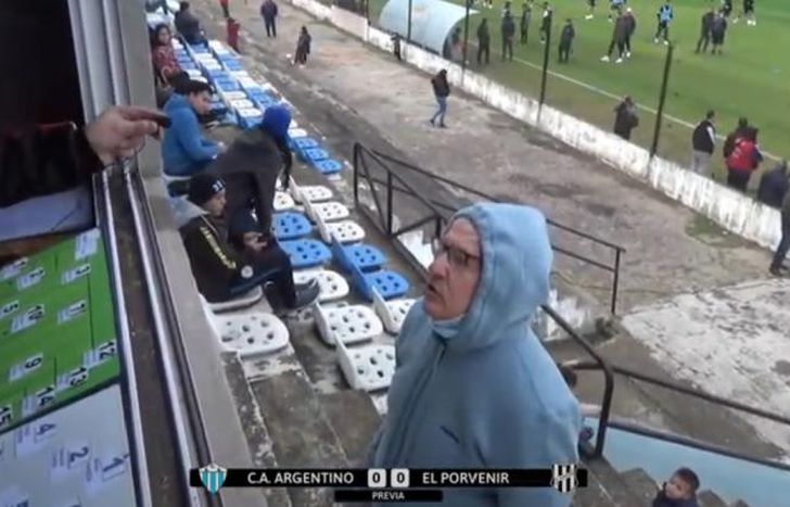 El hecho quedó filmado por la propia transmisión partidaria.