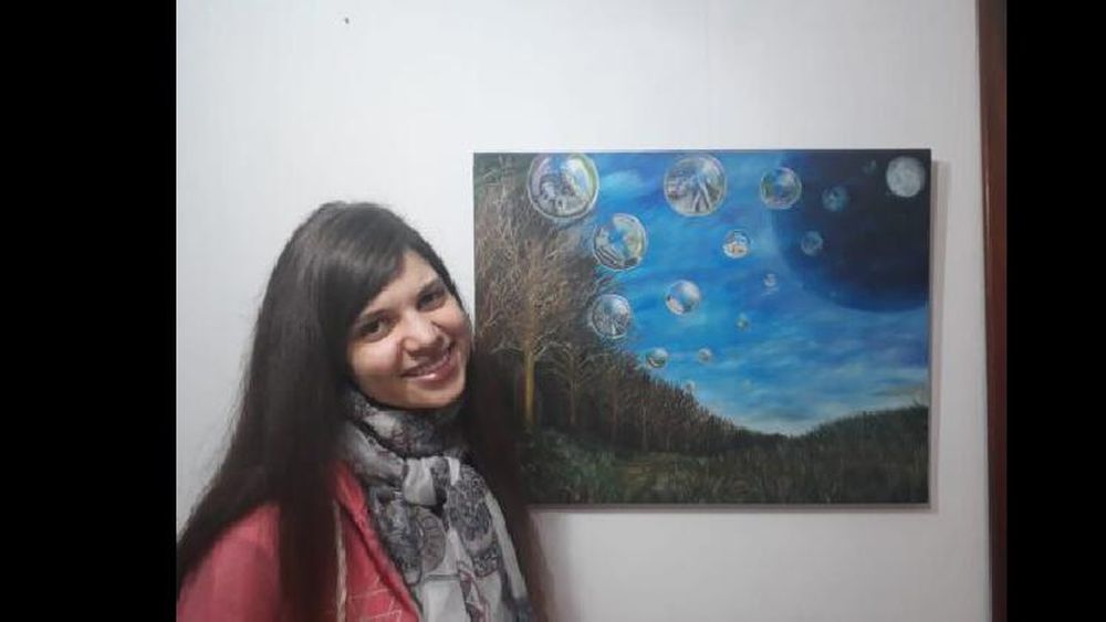 Una de las obras de Nicole.