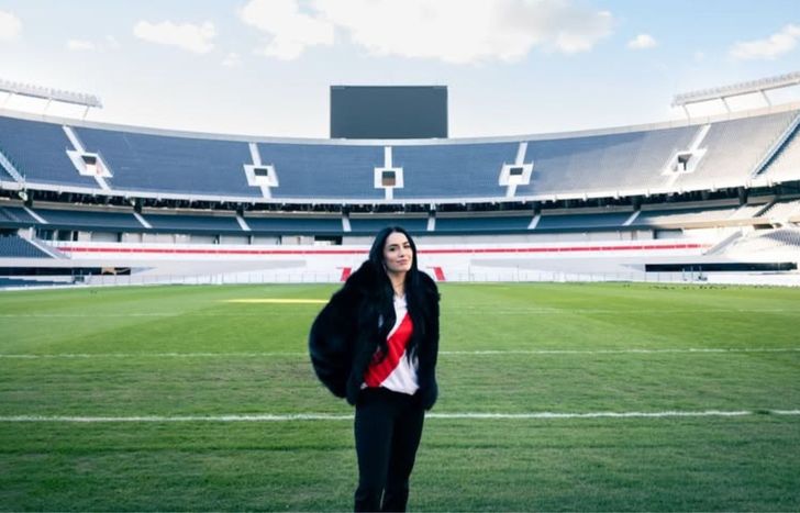 Lali Espósito, en el estadio de River.&nbsp;