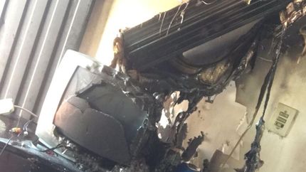 Lo destrozos fueron totales.