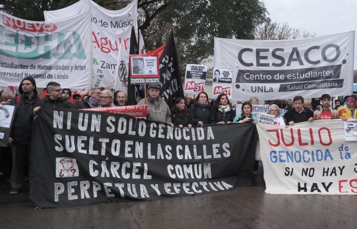 Si no hay justicia, hay escrache fue la consigna de la marcha.