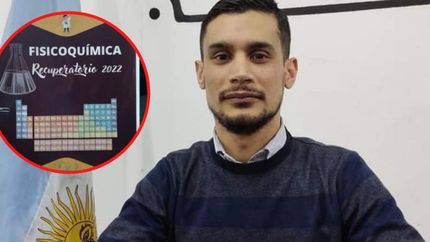 Cristian aseguró haber recibido el reconocimiento de sus alumnos por el examen.