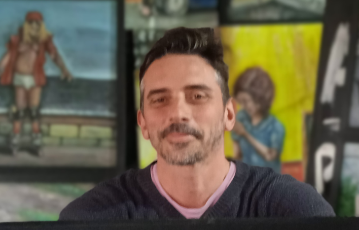 Luciano sigue haciendo arte en compañía de la gente