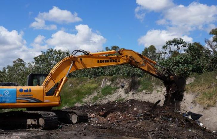 Operativo en el Arroyo Melano de Santa Catalina.