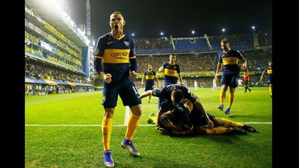Nández fue el reflejo de la garra del Xeneize en la cancha.