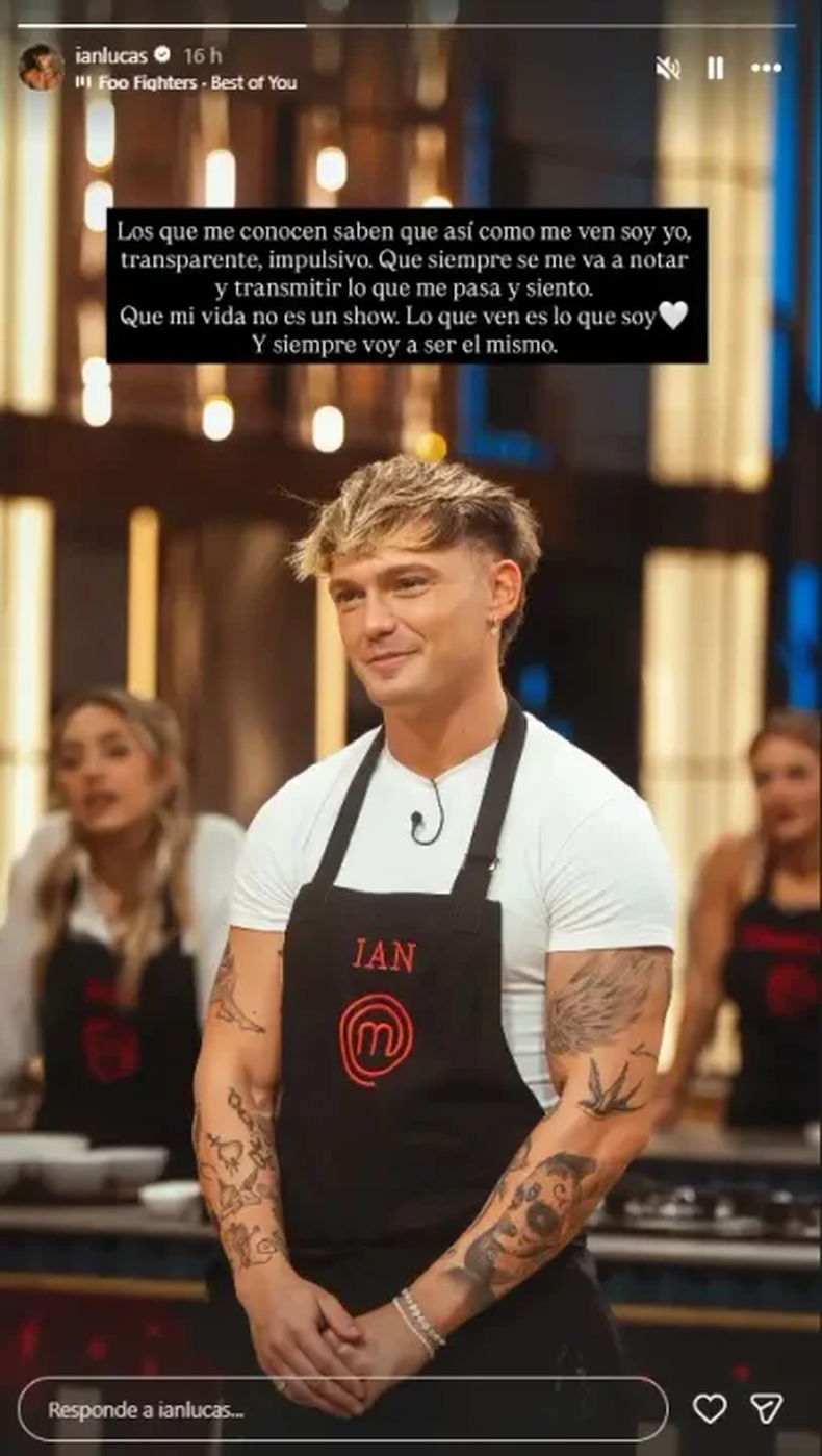 Ian Lucas se expresó luego de las palabras de Evangelina Anderson. 