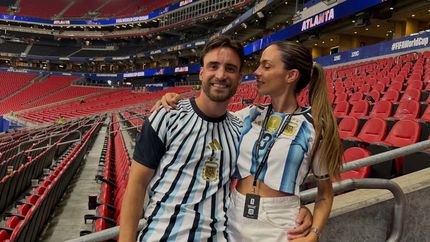 Carolina Calvagni, la esposa de Nicolás Tagliafico.&nbsp;