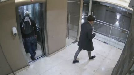 El robo millonario quedó registrado por cámaras de seguridad. El robo millonario quedó registrado por cámaras de seguridad.