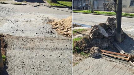 La evidencia que adjuntó Adrián para alertar a los vecinos sobre la presencia de un falso albañil.