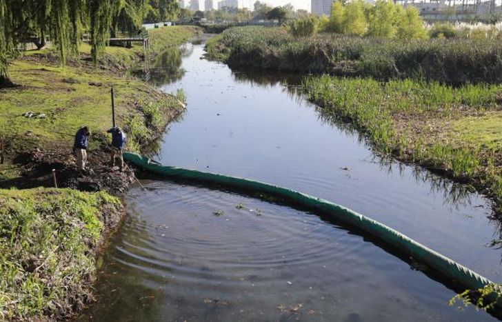 En los últimos días realizaron tareas de dragado.