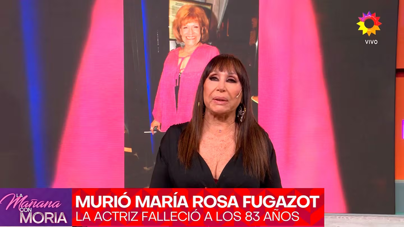 Moria Casan despidió a María Rosa Fugazot. 