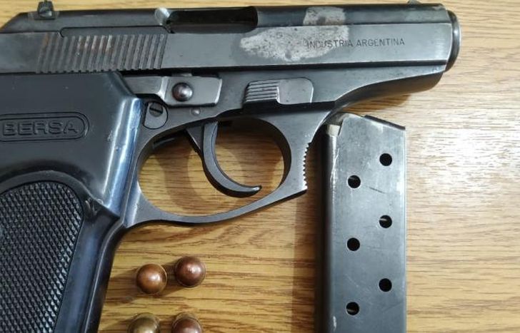 El arma que llevaba consigo el delincuente.