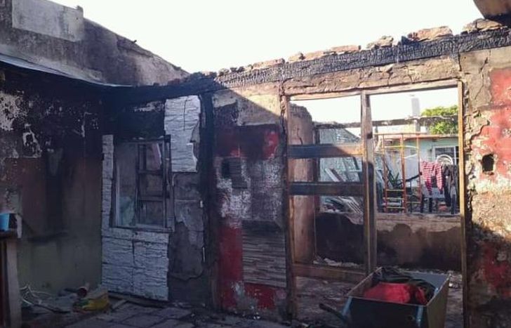 Así quedó la vivienda hoy.