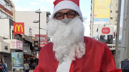 Darío Comba, el Papá Noel de Laprida. Darío Comba, el Papá Noel de Laprida.